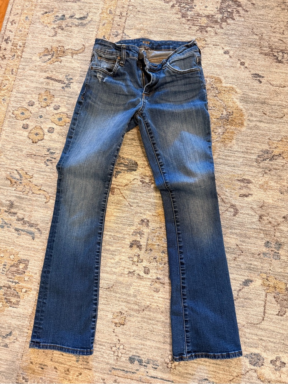 Kut from the Kloth Women's Dark Blue Straight Leg Jeans